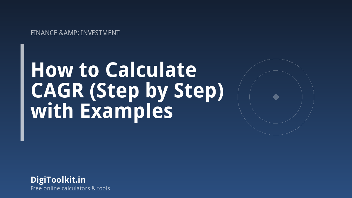 How to Calculate CAGR (Step by Step) with Examples