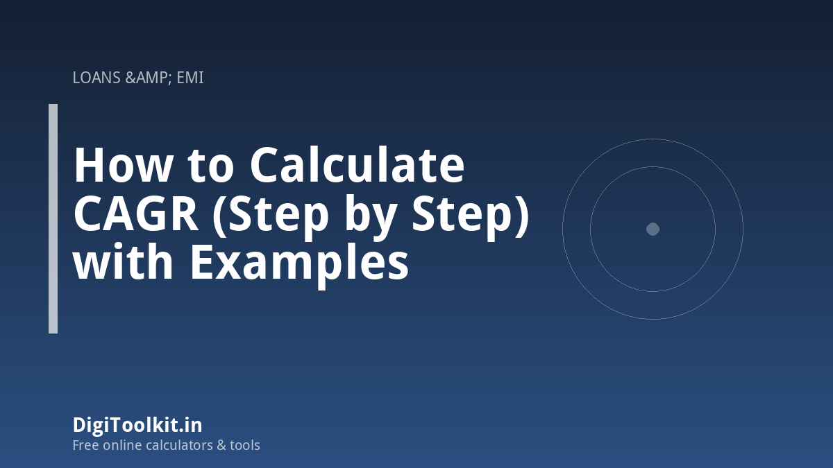 How to Calculate CAGR (Step by Step) with Examples