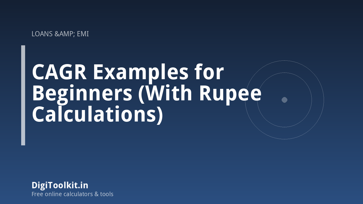 CAGR Examples for Beginners (With Rupee Calculations)