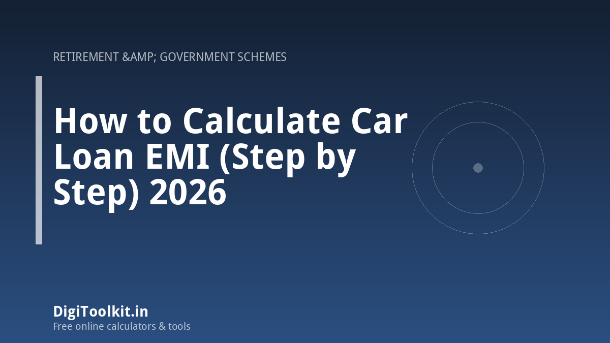 How to Calculate Car Loan EMI (Step by Step) 2026