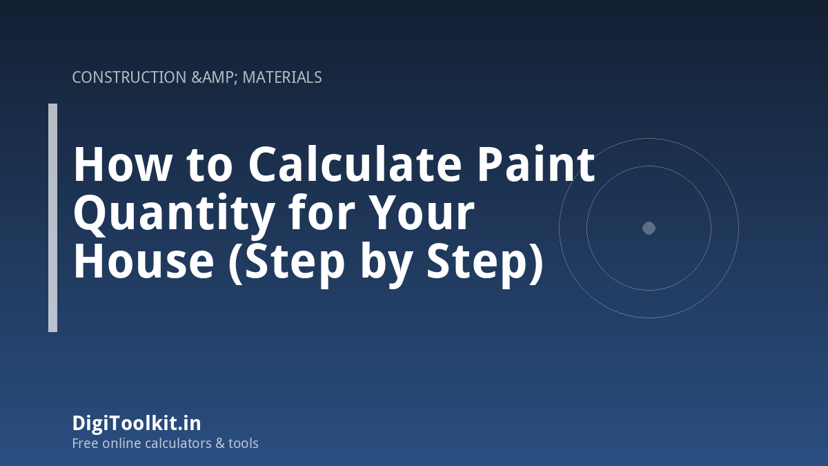 How to Calculate Paint Quantity for Your House (Step by Step)