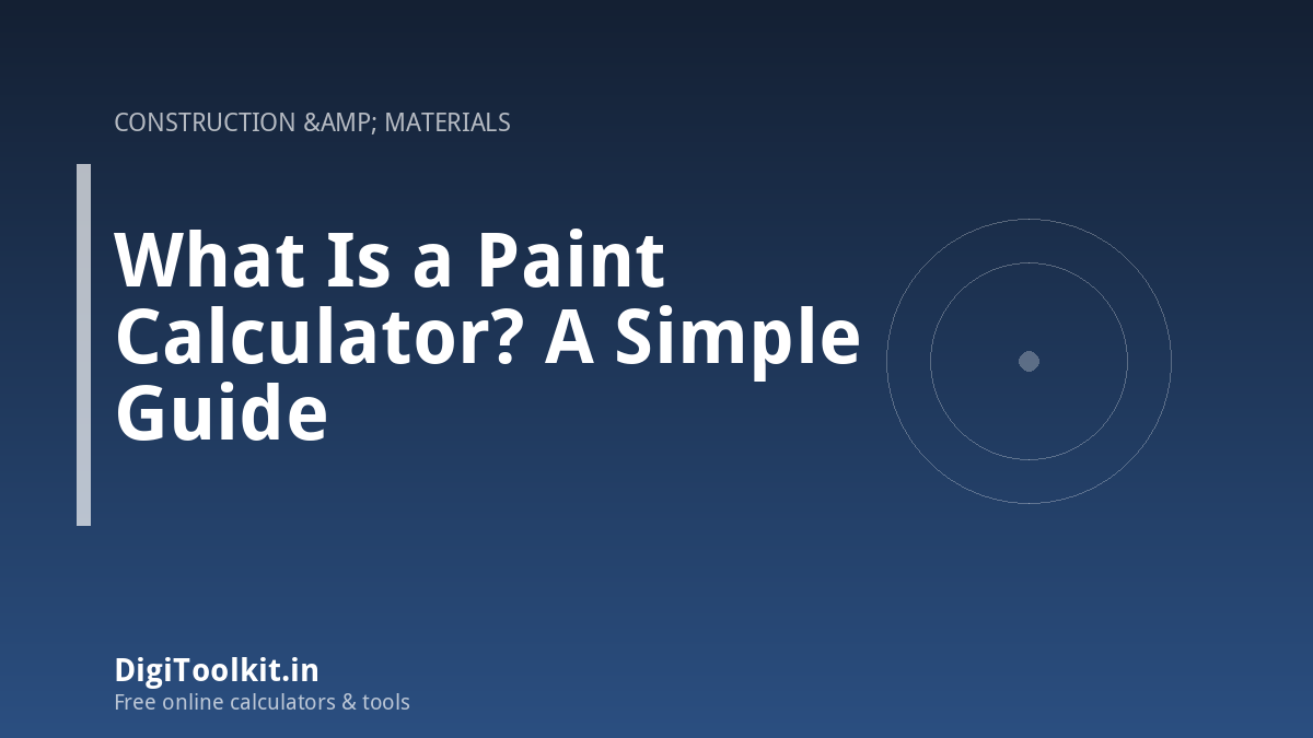 What Is a Paint Calculator? A Simple Guide