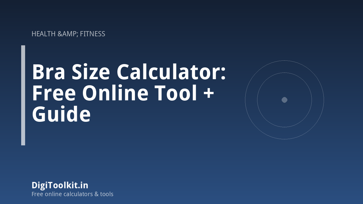 Illustration for Bra Size Calculator: Free Online Tool + Guide - DigiToolkit