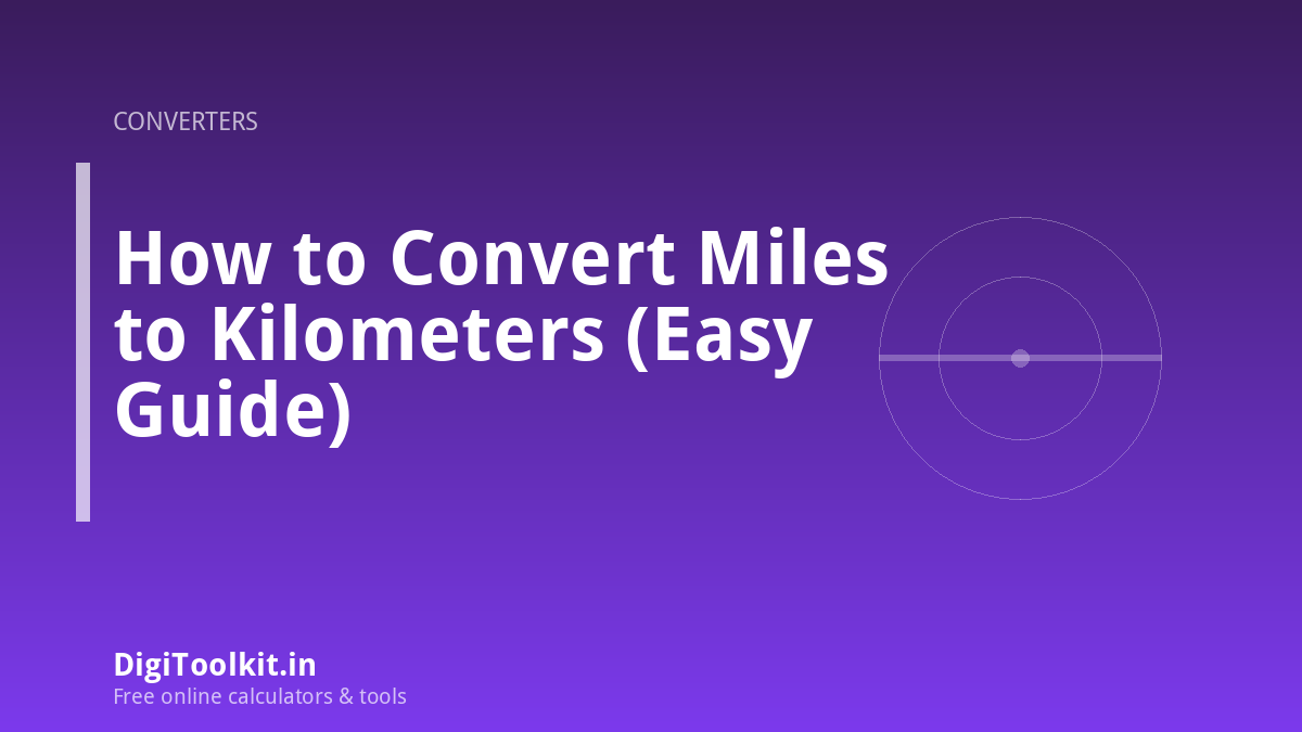 How to Convert Miles to Kilometers (Easy Guide)