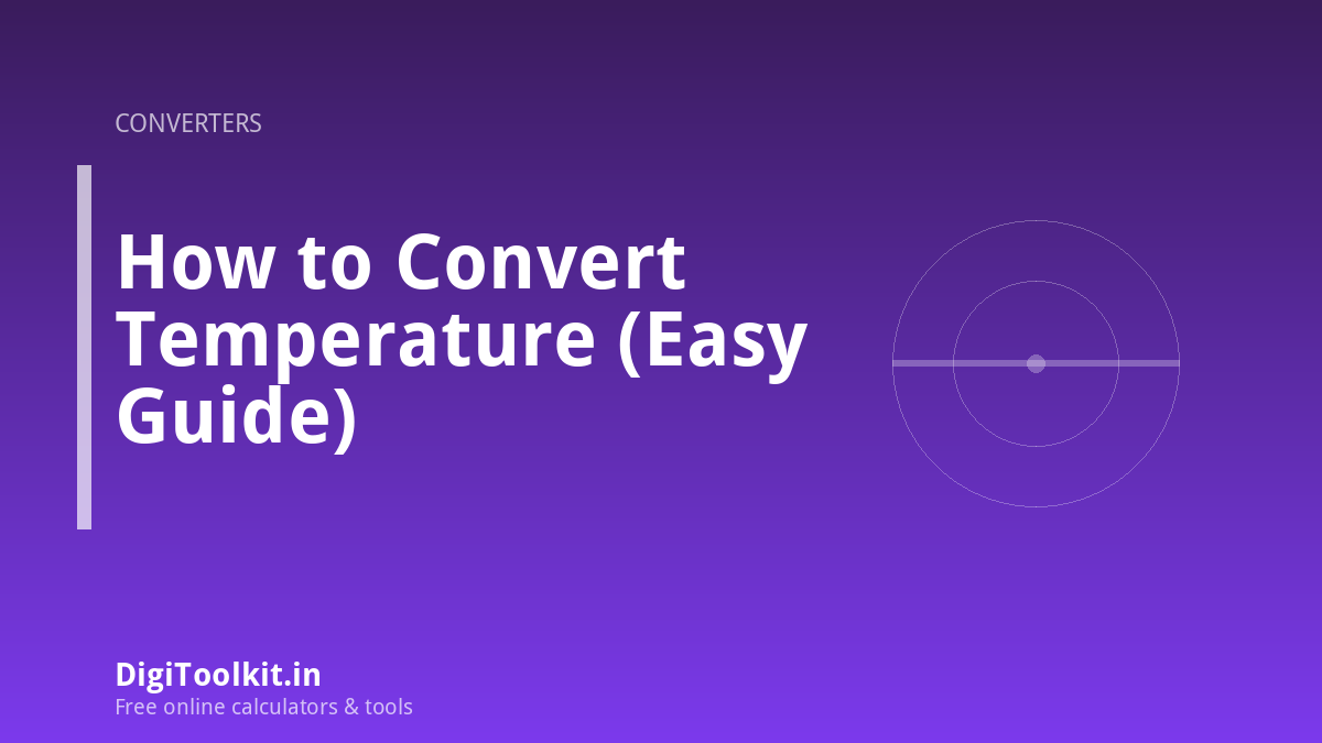 How to Convert Temperature (Easy Guide)