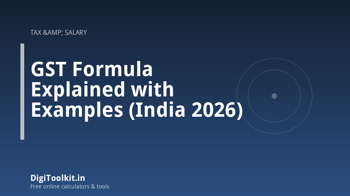 GST Formula Explained with Examples (India 2026)