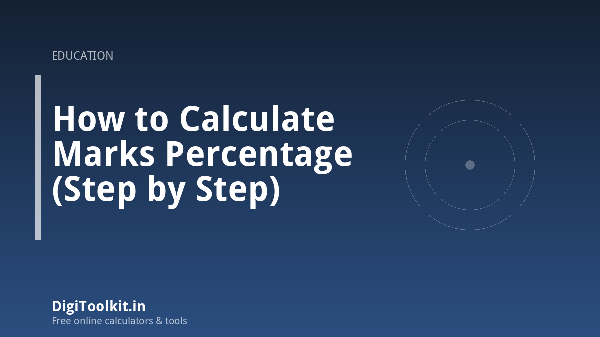 How to Calculate Marks Percentage (Step by Step)