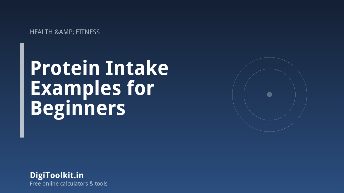 Illustration for Protein Intake Examples for Beginners - DigiToolkit