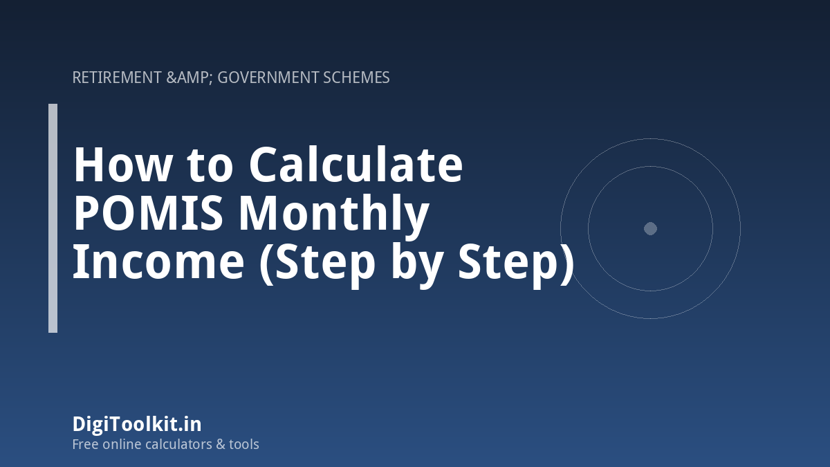 How to Calculate POMIS Monthly Income (Step by Step)