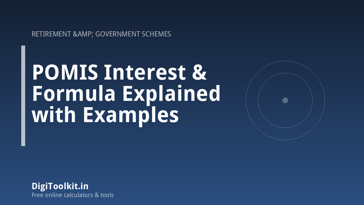 POMIS Interest & Formula Explained with Examples