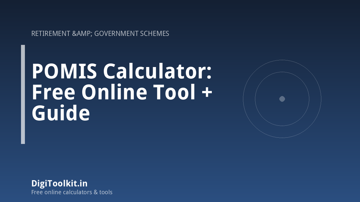 Illustration for POMIS Calculator: Free Online Tool + Guide - DigiToolkit