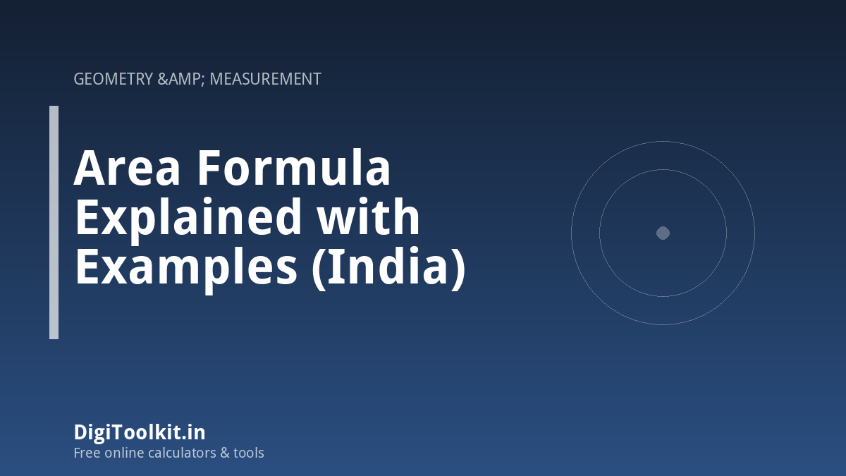 Area Formula Explained with Examples (India)