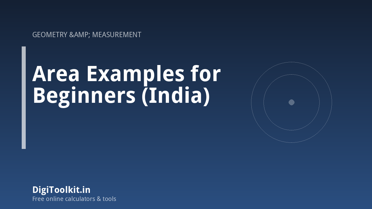 Area Examples for Beginners (India)