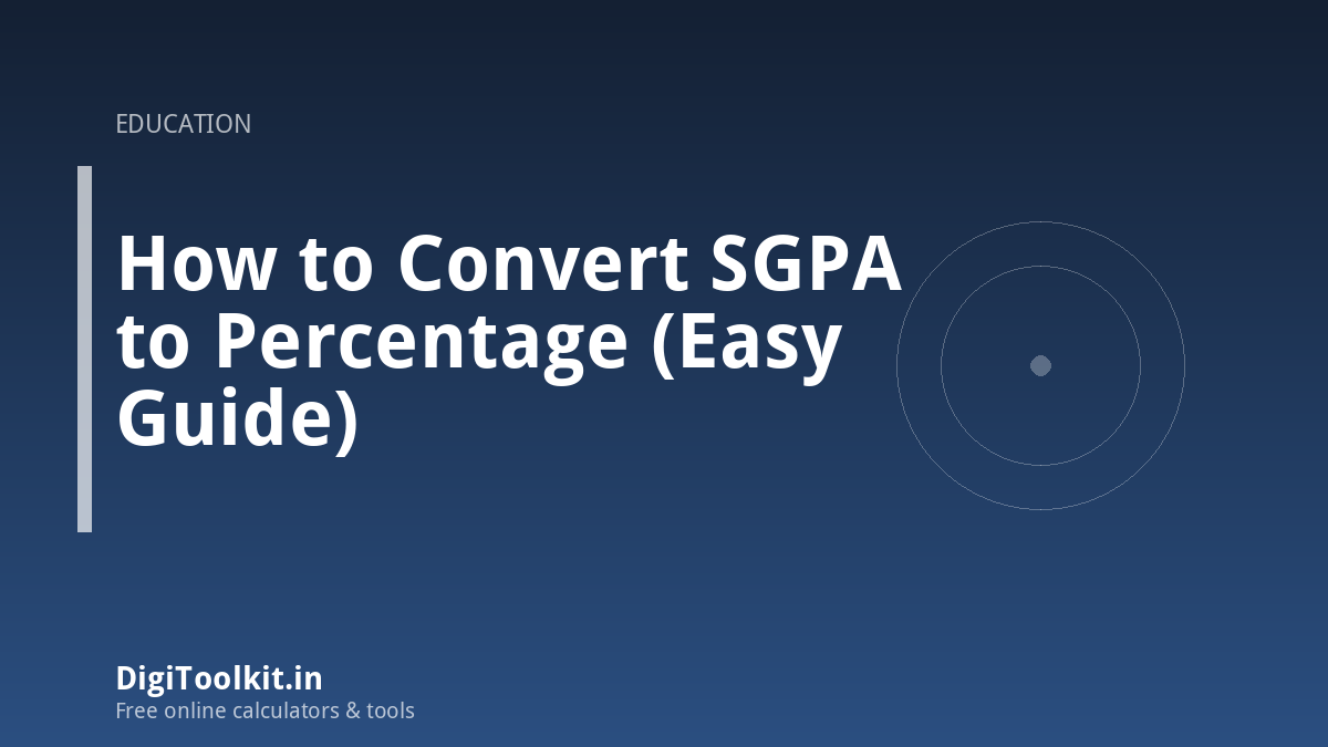 How to Convert SGPA to Percentage (Easy Guide)