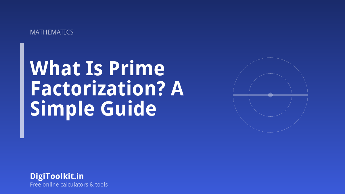 Illustration for What Is Prime Factorization? A Simple Guide - DigiToolkit