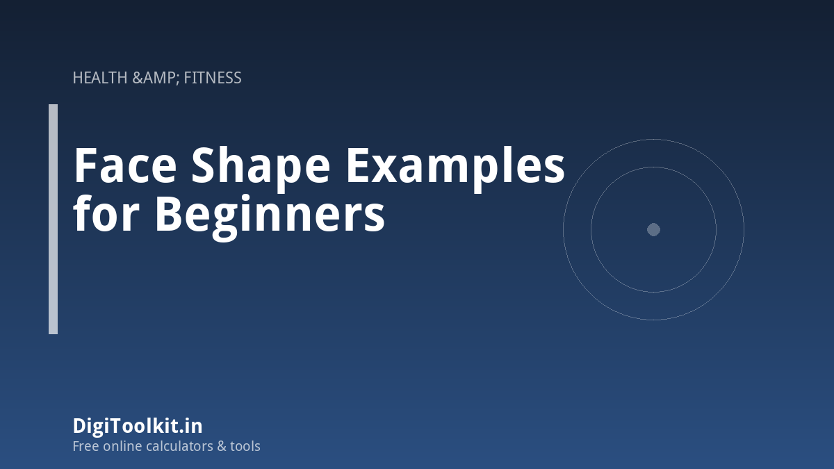 Face Shape Examples for Beginners